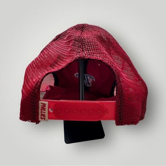 Vintage Philadelphia Phillies Distressed Red Baseball Hat Adjustable - Picture 5 of 10